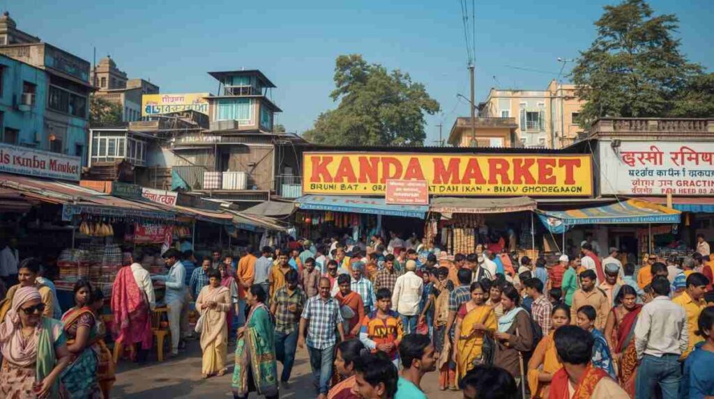 kanda market bhav ghodegaon