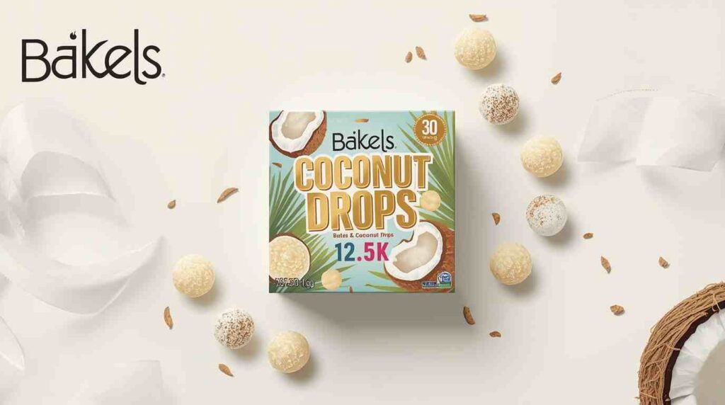 Bakels Coconut Drops 30g 12.5k – Crispy Sweet Coconut Bites! Bakels Coconut Drops 30g 12.5k – Crispy Sweet Coconut Bites!