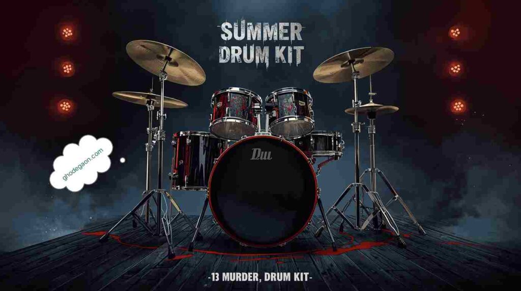 13murders summer drum kit with powerful trap kicks, crisp snares, and hi hats used by modern music producers for beat making in DAWs