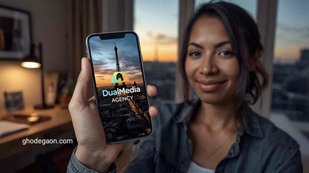 Application Mobile DualMedia Agency Paris team designing custom mobile app strategy for US business growth and UX innovation