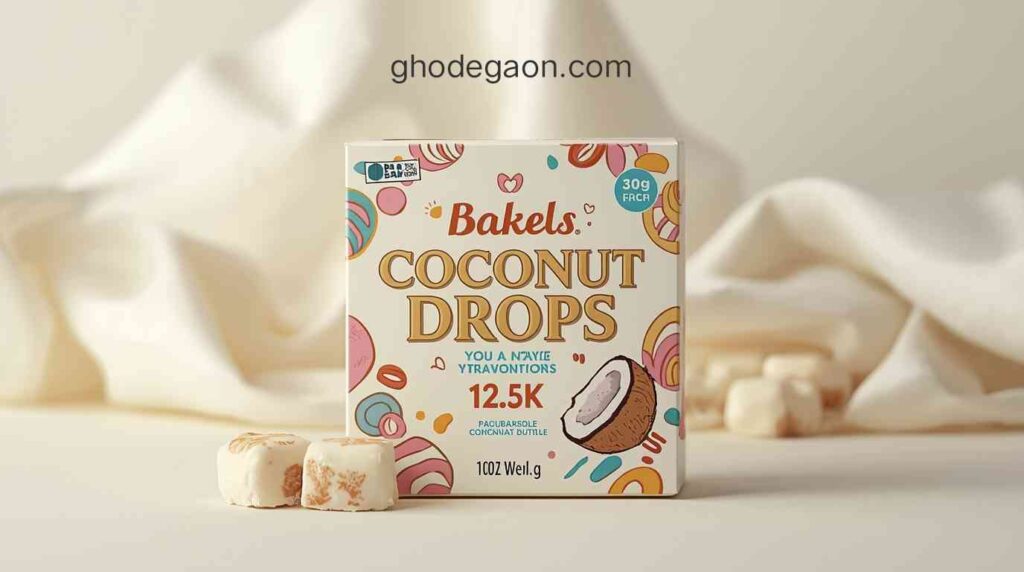 Bakels Coconut Drops 30g 12.5k – Crispy Sweet Coconut Bites! Bakels Coconut Drops 30g 12.5k crispy sweet coconut bites snack made with coconut flakes, crunchy texture perfect for desserts and tea time treats