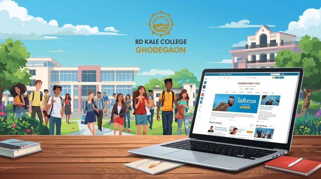 Students checking bd kale college ghodegaon result 2025 online portal for semester marks and exam updates and revaluation tip