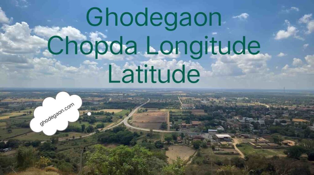 Ghodegaon Chopda longitude latitude map showing exact geographic coordinates, GPS location reference and map pin guide