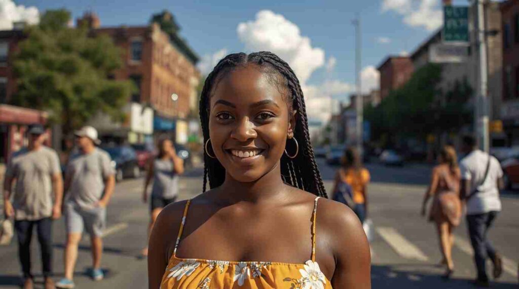 Map of Morris Avenue in the Bronx highlighting Nigerian community landmarks and cultural significance tied to local names and identities
