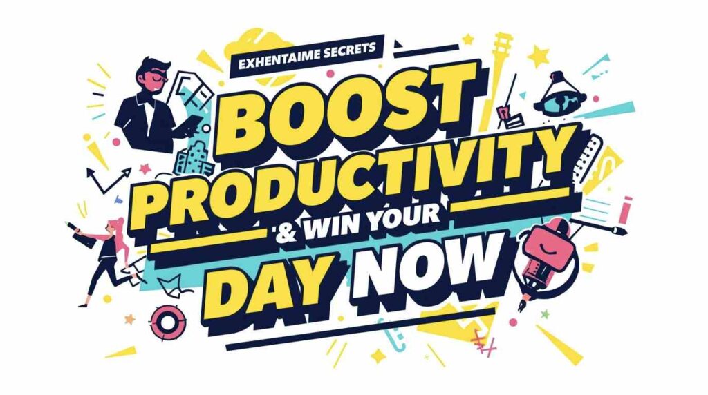 Exhentaime productivity system showing focus, time blocking, task planning, and efficient daily workflow for better results and success